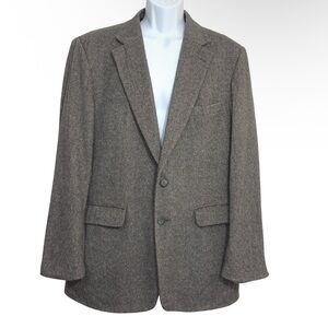 Ropers Manchester Wool Men's Charcoal Blazer Herringbone Tweed Classic